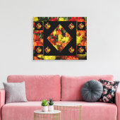Abstracte Anjer Canvasprint (50,8 X 40,64 cm) Canvas Afdruk (Insitu (Woonkamer))