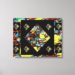 Abstracte anjers (dromen) - 20 x 16 canvas afdruk