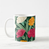 Abstracte Anjers Vlinders Koffiemok (Links)