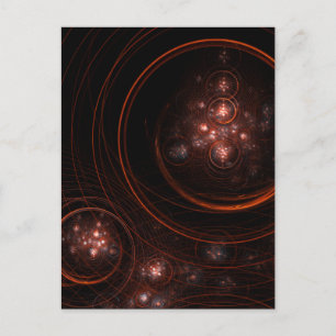 Abstracte ansichtkaart met sterrenlicht briefkaart