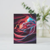 Abstracte Antelope Canyon Arizona Feestdagenkaart (Staand voorkant)
