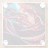 Abstracte Antelope Canyon Arizona Glazen Onderzetter (Achterkant)