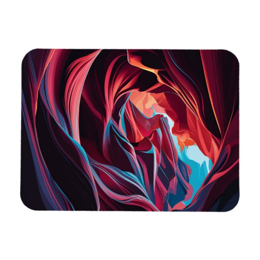 Abstracte Antelope Canyon Arizona Magneet (Horizontaal)