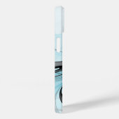 Abstracte Anthracietgrijs Blauw Moderne Fractale K Case-Mate iPhone Case (Achterkant / Rechts)