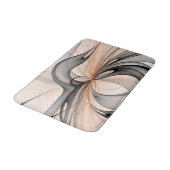 Abstracte Anthracite Gray Sienna Modern Fractal Ar Badmat (Gekanteld)