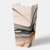 Abstracte Anthracite Gray Sienna Modern Fractal Ar Bedankdoosjes (Achterkant)