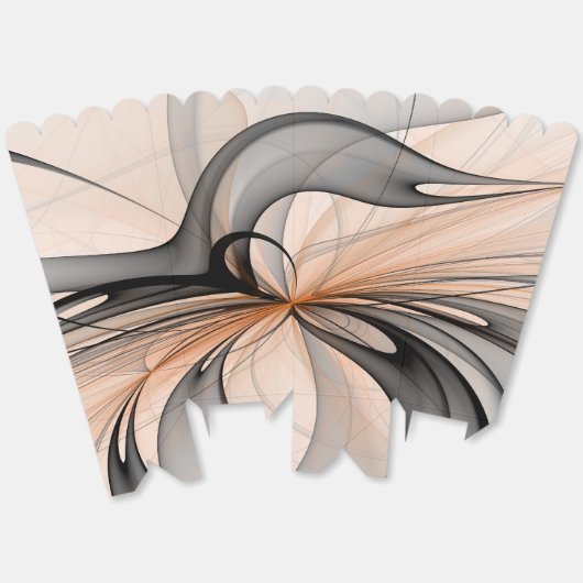 Abstracte Anthracite Gray Sienna Modern Fractal Ar Bedankdoosjes (Ongevouwen)