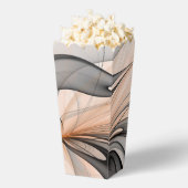 Abstracte Anthracite Gray Sienna Modern Fractal Ar Bedankdoosjes (Popped)