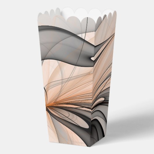 Abstracte Anthracite Gray Sienna Modern Fractal Ar Bedankdoosjes (Voorkant)