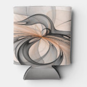 Abstracte Anthracite Gray Sienna Modern Fractal Ar Blikjeskoeler (Voorkant)