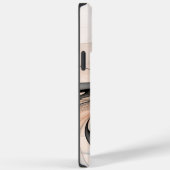 Abstracte Anthracite Gray Sienna Modern Fractal Ar Case-Mate iPhone Case (Achterkant / Rechts)