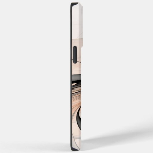 Abstracte Anthracite Gray Sienna Modern Fractal Ar Case-Mate iPhone Case (Achterkant / Rechts)