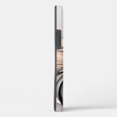 Abstracte Anthracite Gray Sienna Modern Fractal Ar Case-Mate iPhone Case (Achterkant / Rechts)