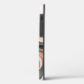 Abstracte Anthracite Gray Sienna Modern Fractal Ar Case-Mate iPhone Case (Achterkant / Links)