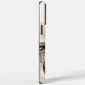 Abstracte Anthracite Gray Sienna Modern Fractal Ar Case-Mate iPhone Case (Achterkant / Rechts)