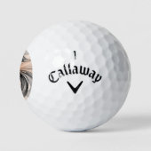 Abstracte Anthracite Gray Sienna Modern Fractal Ar Golfballen (Logo)