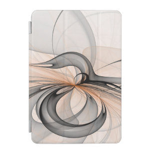 Abstracte Anthracite Gray Sienna Modern Fractal Ar iPad Mini Cover