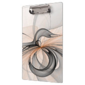 Abstracte Anthracite Gray Sienna Modern Fractal Ar Klembord (Links)