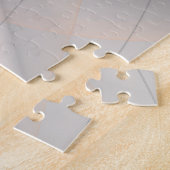 Abstracte Anthracite Gray Sienna Modern Fractal Ar Legpuzzel (Zijkant)