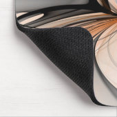 Abstracte Anthracite Gray Sienna Modern Fractal Ar Muismat (Hoek)