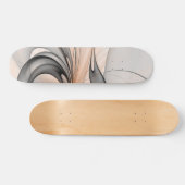 Abstracte Anthracite Gray Sienna Modern Fractal Ar Persoonlijk Skateboard (Horizontaal)