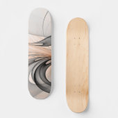 Abstracte Anthracite Gray Sienna Modern Fractal Ar Persoonlijk Skateboard (Voorkant)