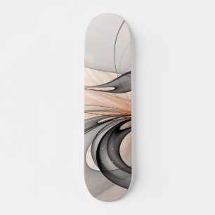 Abstracte Anthracite Gray Sienna Modern Fractal Ar Persoonlijk Skateboard