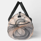 Abstracte Anthracite Gray Sienna Modern Fractal Ar Plunjezak (Rechts)