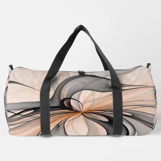 Abstracte Anthracite Gray Sienna Modern Fractal Ar Plunjezak (Achterkant)