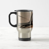 Abstracte Anthracite Gray Sienna Modern Fractal Ar Reisbeker (Links)