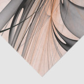 Abstracte Anthracite Gray Sienna Modern Fractal Ar Tissuepapier (Detail)