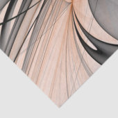 Abstracte Anthracite Gray Sienna Modern Fractal Ar Tissuepapier (Detail)