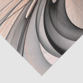 Abstracte Anthracite Gray Sienna Modern Fractal Ar Tissuepapier (Detail)