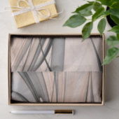 Abstracte Anthracite Gray Sienna Modern Fractal Ar Tissuepapier (Geschenk)