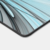 Abstracte antracite grijs blauwe, moderne fractale bureaumat (Hoek)