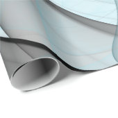 Abstracte antracite grijs blauwe, moderne fractale cadeaupapier (Rol Hoek)