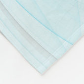 Abstracte antracite grijs blauwe, moderne fractale fleece deken (Hoek)