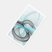 Abstracte antracite grijs blauwe, moderne fractale servet (Hoek)