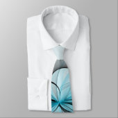 Abstracte antracite grijs blauwe, moderne fractale stropdas (Gebonden)