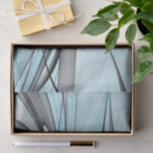 Abstracte antracite grijs blauwe, moderne fractale tissuepapier (Geschenk)