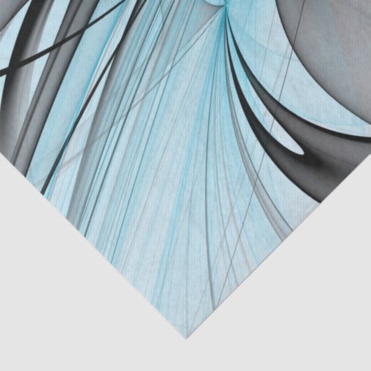 Abstracte antracite grijs blauwe, moderne fractale tissuepapier (Detail)