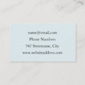 Abstracte antracite grijs blauwe, moderne fractale visitekaartje (Achterkant)