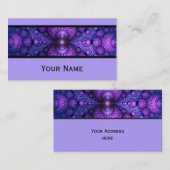 Abstracte Apophysis Fractal atoom fusie + jouw tek Visitekaartje (Voorkant / Achterkant)