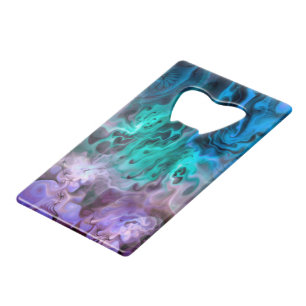 Abstracte Apophysis Fractal I + jouw tekst & idee Creditkaart Flessenopener