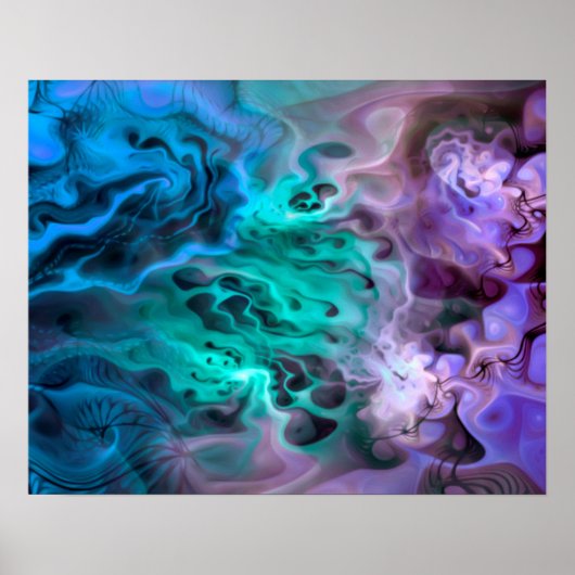 Abstracte Apophysis Fractal I Poster (Voorkant)