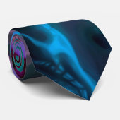 Abstracte Apophysis Fractal I Stropdas (Opgerold)