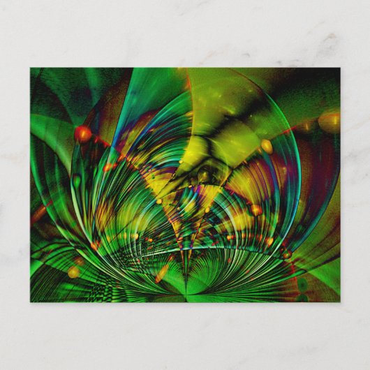 Abstracte Apophysis Fractal II Briefkaart (Voorkant)