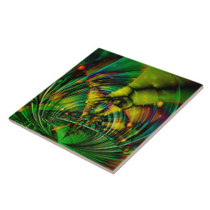 Abstracte Apophysis Fractal II Tegeltje