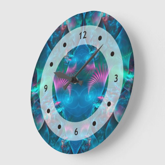 Abstracte Apophysis Fractal III Grote Klok (Hoek)