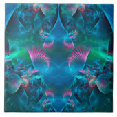 Abstracte Apophysis Fractal III Tegeltje (Voorkant)